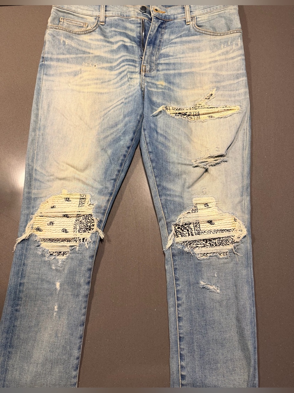 Men’s Amiri Bandana Jeans Size 36